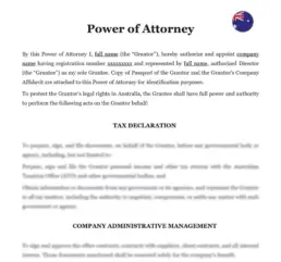 Power of attorney Australia