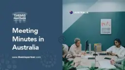 Recording meeting minutes Australia